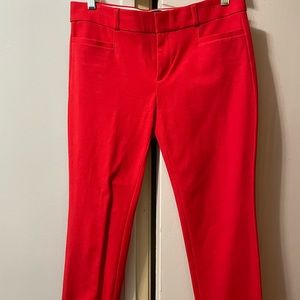 Banana Republic Red Sloan Dress Pant